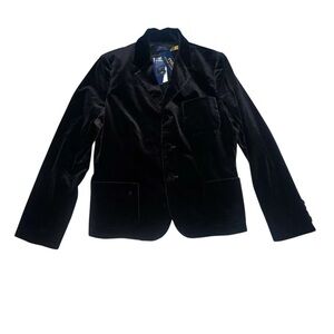 Polo by Ralph Lauren Black Velvet Blazer